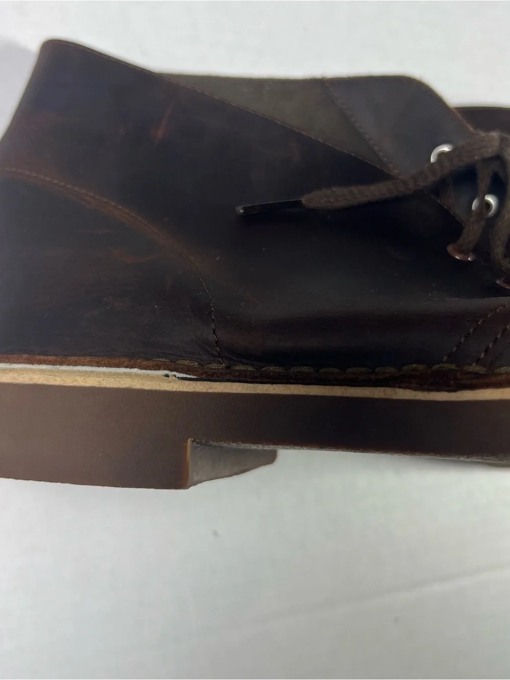 Men's Brown Leather Clarks Desert Boots - Rugged Lace-Up Style #casual #boho